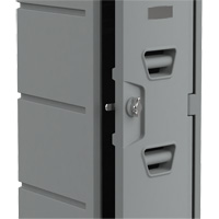 Locker, 12" x 15" x 36", Grey, Assembled Fastek