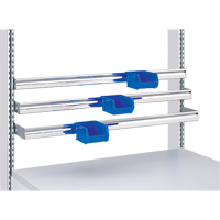Modular Ergonomic Workstations - Light-Duty Parts Bin Rails Fastek