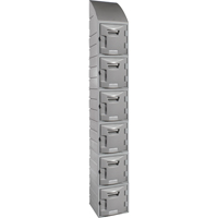 Locker, 12" x 15" x 12", Grey, Assembled Fastek