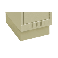 Clean Line Economy Lockers Recessed Base, 1 Banks, 4" H x 12" W x 18" D, Beige, Steel Fastek