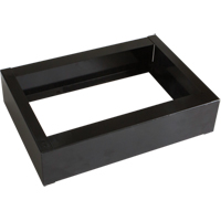 Base encastr&eacute;e pour casiers robustes enti&egrave;rement soud&eacute;e Concorde, 1 Blocs, 4" lo x 12" la x 17" p, Noir, Acier Fastek