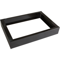 Base encastr&eacute;e pour casiers robustes enti&egrave;rement soud&eacute;e Concorde, 2 Blocs, 4" lo x 24" la x 17" p, Noir, Acier Fastek