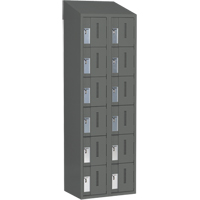 Casiers robustes Concorde, 6 niveaux, Bloc de 2, 24" x 18" x 78", Acier, Charbon, Soud&eacute; (assembl&eacute;) Fastek