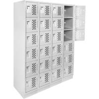 Assembled Clean Line™ Perforated Economy Lockers FL354 | Fastek