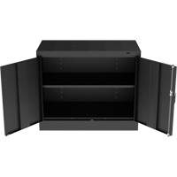Standard Desk-High Cabinet, Steel, 30" H x 36" W x 18" D, Black FL775 | Fastek