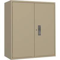 Lo-Boy Storage Cabinet, Steel, 2 Shelves, 40" H x 36" W x 18" D, Beige Fastek