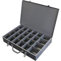 Steel Scoop Compartment Boxes, 17.875" W x 12" D x 3" H, 24 Compartments FL999 | Fastek
