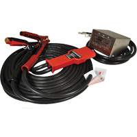 Heavy-Duty Tangle-Free Plug-In Booster Cable, 1 AWG, 800 A, 25' Cable Fastek