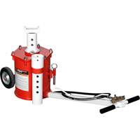 Portable Air Lift Jack, 10 Ton(s) Capacity, 17-3/4" - 49-3/8" H Fastek