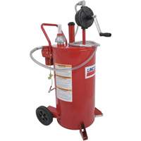 25-Gallon Steel Fuel Caddy with 2-Way Rotary Pump & Filter Fastek