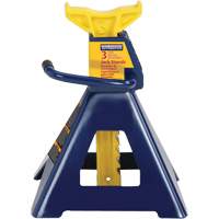 Jack Stand, Locking Handle/Ratchet, 3 tons Capacity, 19" H Fastek