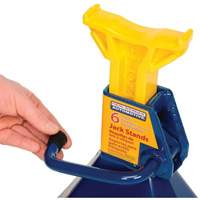 Jack Stand, Locking Handle/Ratchet, 6 tons Capacity, 25-1/4" H Fastek