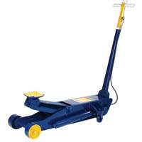 Long Chassis Service Jack, 10 Ton(s) Capacity, 6-3/4" Lowered, 25-1/2" Raised, Air Hydraulic Fastek