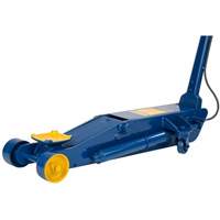 Long Chassis Service Jack, 10 Ton(s) Capacity, 6-3/4" Lowered, 25-1/2" Raised, Air Hydraulic Fastek
