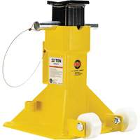 EZ-Wheel Jack Stand, Locking Pin, 22 Tons Capacity, 13-1/2" - 20" H Fastek