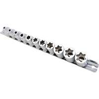 Flat-Cut E-"Star" Socket Set, 11 Pieces, 3/8" Drive Size Fastek