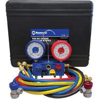 R134A 4-Way Aluminum Manifold Gauge Set Fastek