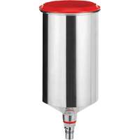Gobelet r&eacute;utilisable en aluminium 1,0?L avec raccord QCC, sans filetage fin Fastek