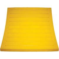 Wheel Chock, Polyurethane, Yellow, 15-1/4" W x 12-1/8" D x 10-3/4" H Fastek