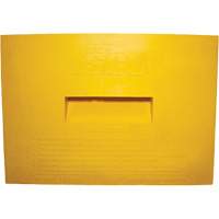 Wheel Chock, Polyurethane, Yellow, 15-1/4" W x 12-1/8" D x 10-3/4" H Fastek