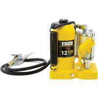 Pro Series Bottle Jack, 12 Ton(s), Air Hydraulic, 18-1/2" Raised Height Fastek