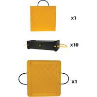 Ensemble de syst&egrave;me de sout&egrave;nement en composite CribLok 20 mcx Fastek