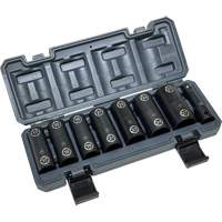 Double-Ended Hex & Twist Socket Set with Case, 8 Pieces, 1/2" Drive Size Fastek