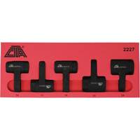 Exhaust Gas Sensor Socket Set, 5 Pieces, 1/2" Drive Size Fastek