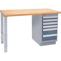Industrial Duty Workbench, 1000 lbs. Cap., 30" W x 72" D, 34" H Fastek