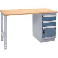 Industrial-Duty Workbench, Door w/ Drawer Combination, 1000 lbs Cap., 72" W x 30" D, 34" H Fastek