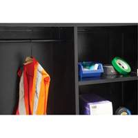 Combination Storage Cabinet, 36" W x 18" D x 72" H, Black Fastek