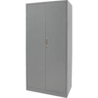 Armoires de rangement Hi-Boy, Acier, 4 Tablettes, 72" h x 36" la x 18" P, Gris Fastek
