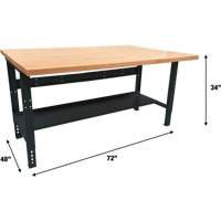 &eacute;tabli modulaire industriel, Cap 1000 lb, 72" la x 48" p Fastek