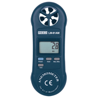 Anémomètres, Sans enregistrement des données, Gamme de vélocité d'air de 0,4 - 30,0 m/sec HX286 | Fastek