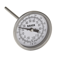 Bi-Metal Thermometers, Contact, Analogue, 0-250°F (-20-120°C) IA268 | Fastek