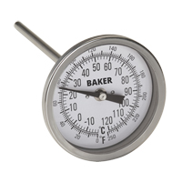 Bi-Metal Thermometers, Contact, Analogue, 0-250°F (-20-120°C) IA270 | Fastek