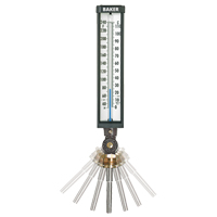 Variable Angle Industrial Thermometers, Contact, Analogue, 0-120°F (-17-49°C) IA371 | Fastek