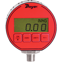 Pressure Gauge, 3" , 0 - 5000 psi, Bottom Mount, Digital Fastek