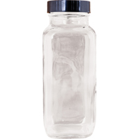 Bottle, Square, 8 fl. Oz., Glass Fastek