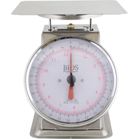 Top Loading Scale, 25 lbs. 12 kg Cap., 0.125 lbs. / 50 g Graduations Fastek
