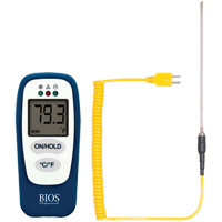 Food Thermometer with HACCP Check, Contact, Digital, -83.2 - 1999°F (-64 to 1400°C) IB762 | Fastek