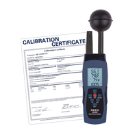 Compteur de contrainte thermique au thermomètre-globe mouillé (WBGT) (comprend certificat ISO) IB909 | Fastek
