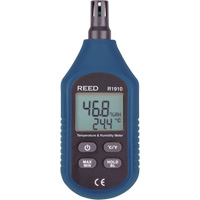 Compact Temperature & Humidity Meter, 0% - 100% RH, 14°- 140° F ( -10° - 60° C ) IB974 | Fastek