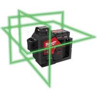 Ensemble de laser vert 360 degrés à trois plans M12<sup>MC</sup>, 125' (38,1 m), 530 N.m IC627 | Fastek