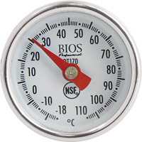 1" Dial Thermometer Celsius Only with Calibration Sleeve, Contact, Analogue, 0.4-230°F (-18-110°C) IC665 | Fastek