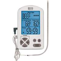 Premium Meat Thermometer & Timer, Contact, Digital, -4-122°F (-20-50°C) Fastek
