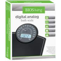 Digital Analog Scale, 396 lbs. Cap., 100 g / 0.2 lbs. Graduations Fastek