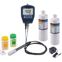 Trousse pH/mV-mètre avec solution tampon et adaptateur d'alimentation IC876 | Fastek