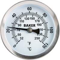 Thermomètre de surface tuyau, Sans contact, Analogique, 32-250°F (0-120°C) IC996 | Fastek