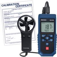 R4100 Vane Thermo-Anemometer with Air Volume with Calibration Certificate, Data Logging, 0.4 - 30 m/sec Air Velocity Range Fastek